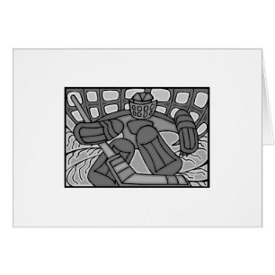 Broken Glass Hockey Goalie