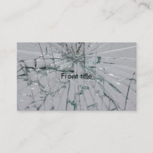 Broken Glass-Look Business Card