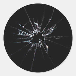Broken Glass No 1 Classic Round Sticker