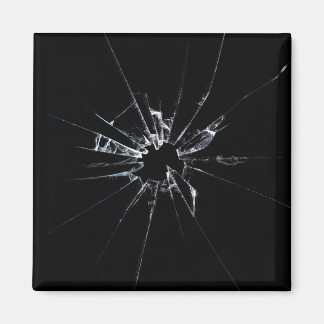 Broken Glass No 1 Magnet (Front)