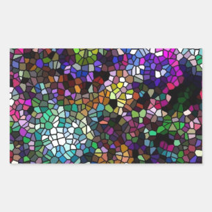 Broken Glass Rectangular Sticker