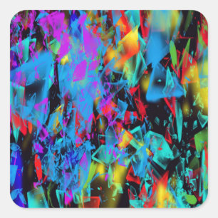Broken Glass Square Sticker