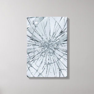 Broken Glass Surface (Style 1) Oil Painting Canvas Print