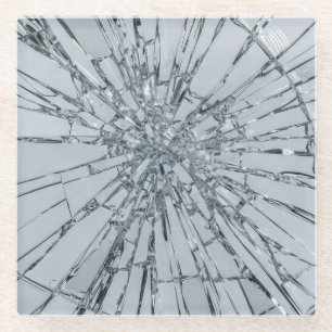 Broken Glass Surface (Style 1) Oil Painting Coaster