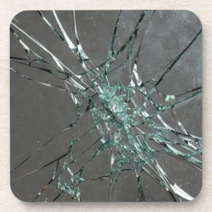 Broken Glass Surface (Style 2) Oil Painting Coaster