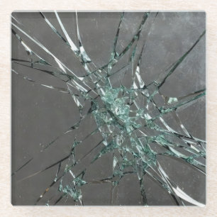 Broken Glass Surface (Style 2) Oil Painting Coaster
