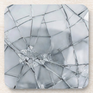 Broken Glass Surface (Style 3) Oil Painting Coaster