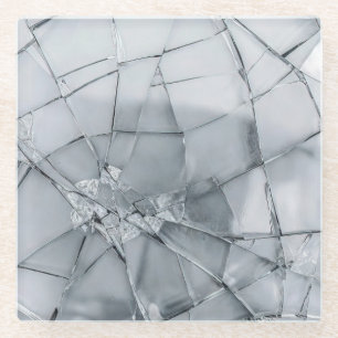 Broken Glass Surface (Style 3) Oil Painting Coaster