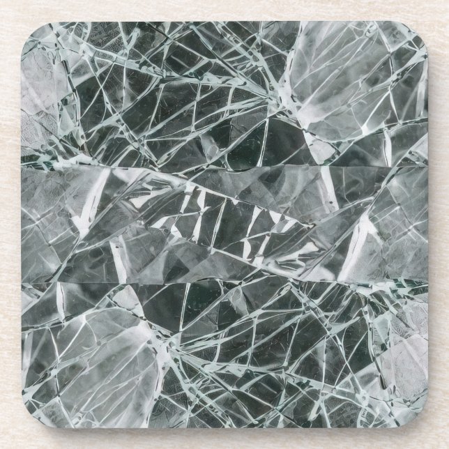 Broken Glass Surface (Style 5) Oil Painting Coaster (Front)