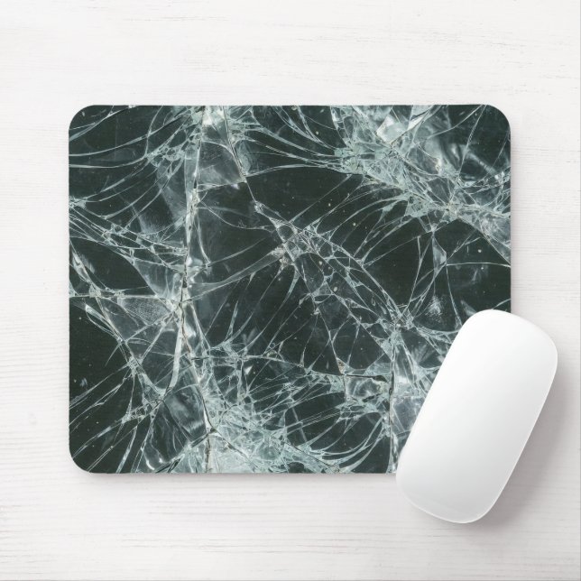 Broken Glass Surface (Style 7) Oil Painting Mouse Mat (With Mouse)