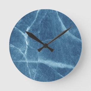 Broken Glass Wallpaper Round Clock