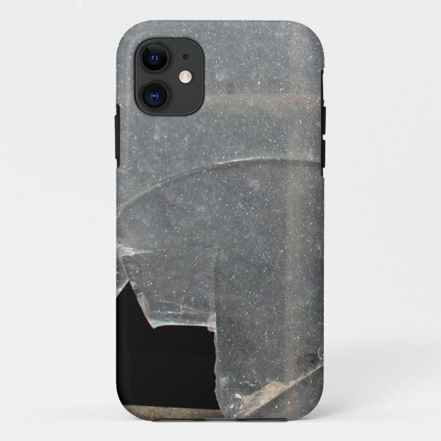 Broken Glass Window With Metal Bar Case-Mate iPhon Case-Mate iPhone Case (Back)