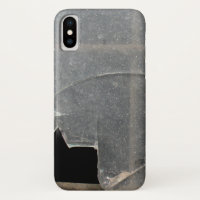 Broken Glass Window With Metal Bar