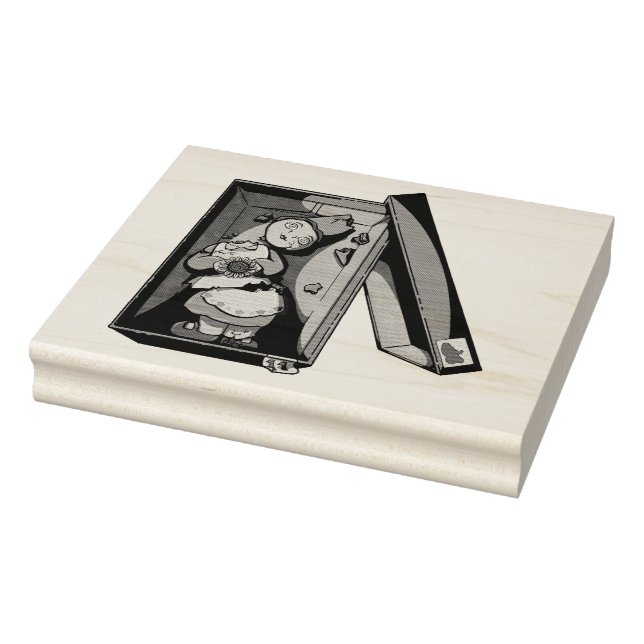 Broken Gnome Rubber Stamp (Stamp)