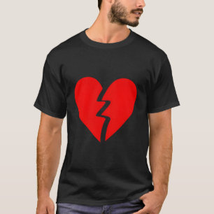 Broken Heart Anti Valentine Sad Breakup Divorce He T-Shirt