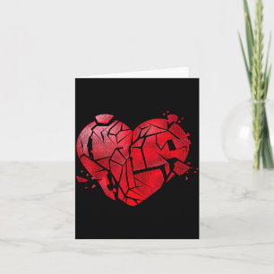 Broken Heart Anti Valentines Day  Card