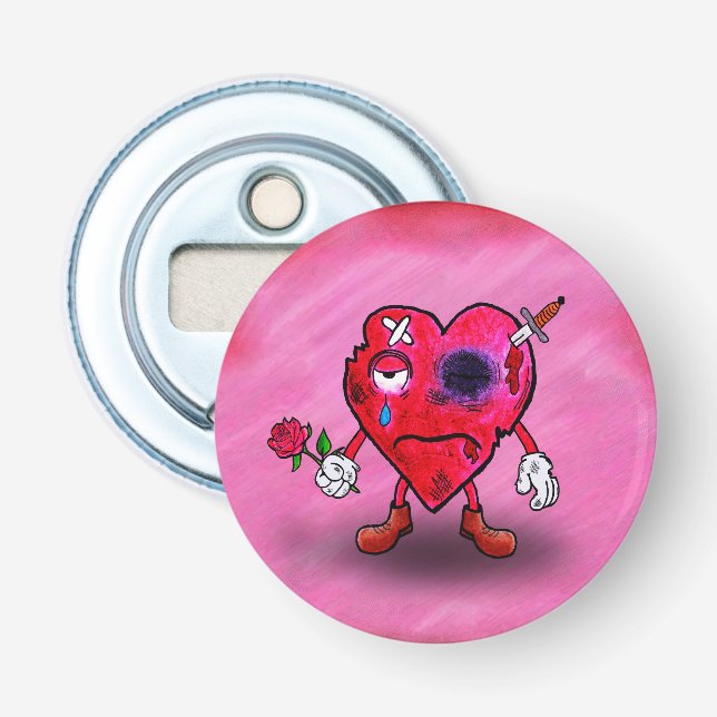 Broken heart bottle opener (Front)