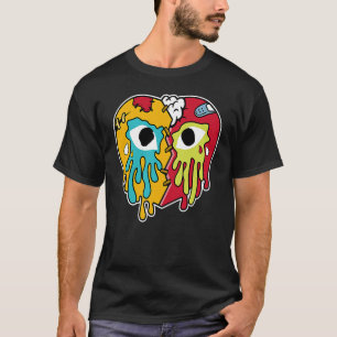 Broken Heart Crying Drip SB Dunk FroSkate Matching T-Shirt