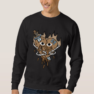 Broken Heart Dripping Retro Craft 6s Matching Sweatshirt