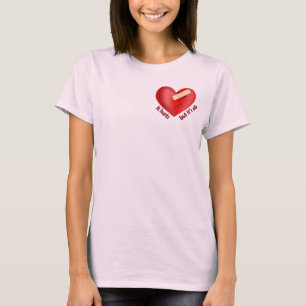 Broken heart healed with patch and life quote T-Shirt