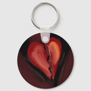 Broken Heart Key Ring