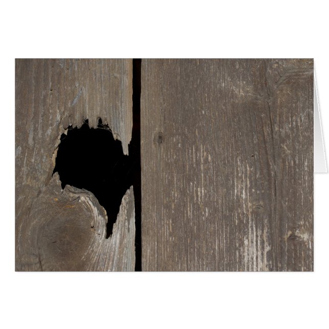 Broken Heart Knothole (Front Horizontal)
