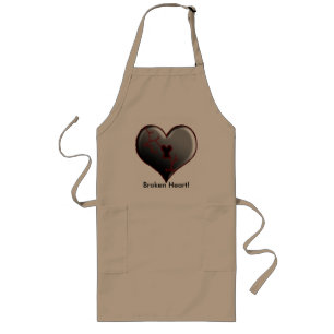 Broken Heart Long Apron