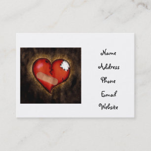 Broken Heart/Mending Heart-business cards