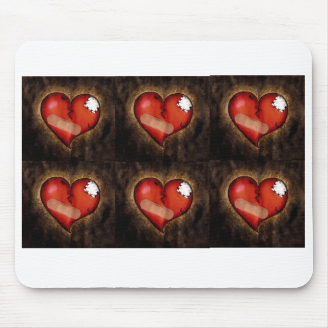 Broken Heart/Mending Heart-mousepad Mouse Mat (Front)
