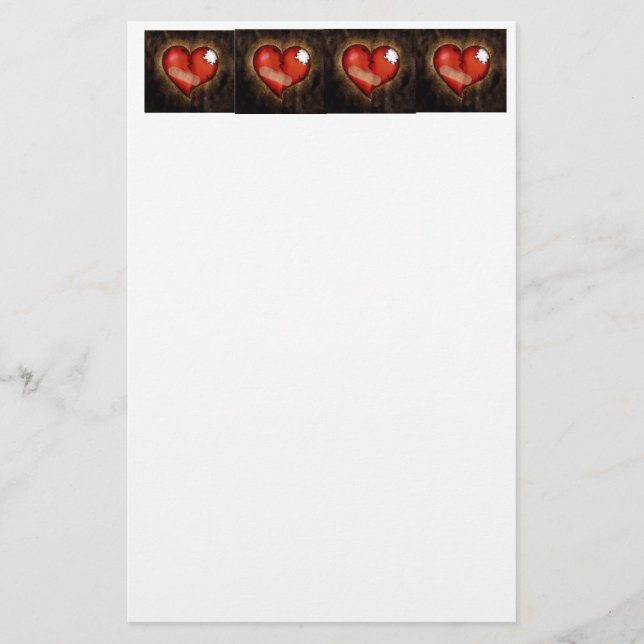Broken Heart/Mending Heart-stationery Stationery (Front)