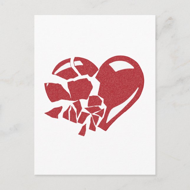 Broken Heart Postcard (Front)