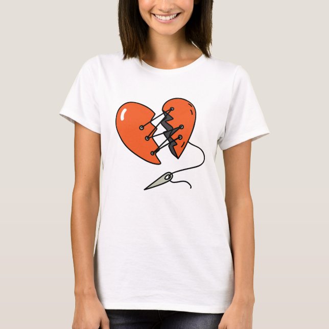 Broken Heart Red T-Shirt (Front)