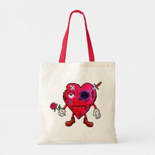 Broken heart tote bag