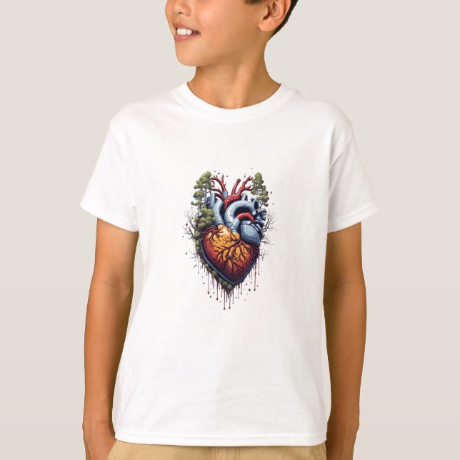 Broken heart, tshirt for kids (Front)
