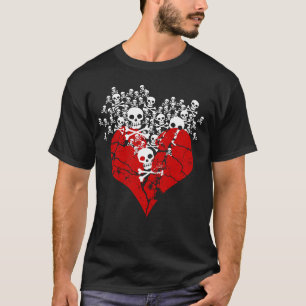 Broken Heart with Skulls T-Shirt