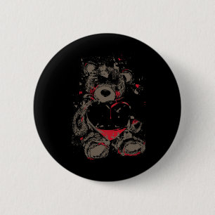 Broken Hearted Bear Costume Cool Easy Halloween Gi 6 Cm Round Badge