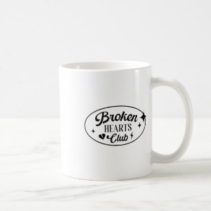 Broken Hearts Club Valentine Retro Alternative Sty Coffee Mug