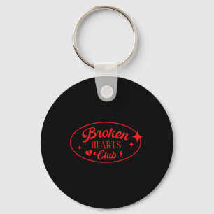 Broken Hearts Club Valentine Retro Alternative Sty Key Ring