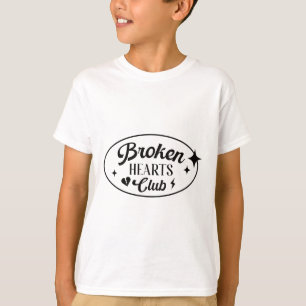 Broken Hearts Club Valentine Retro Alternative Sty T-Shirt