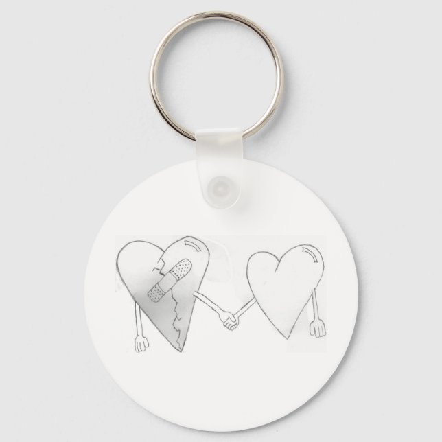 broken hearts do mend key ring (Front)