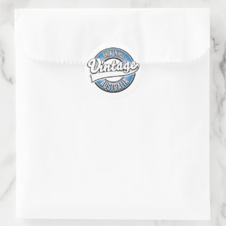 Broken Hill australia vintage style logo. Classic Round Sticker