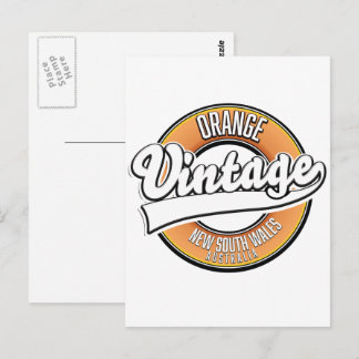 Broken Hill australia vintage style logo. Postcard