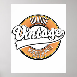 Broken Hill australia vintage style logo. Poster