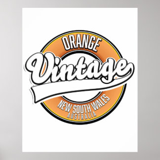 Broken Hill australia vintage style logo. Poster