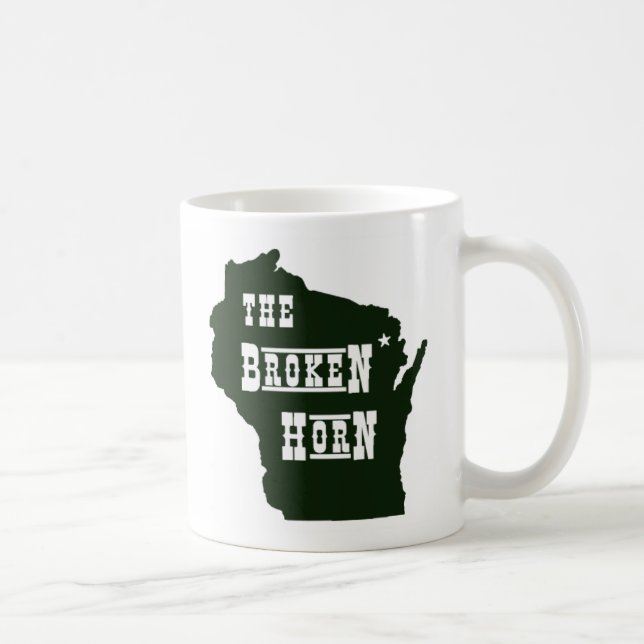 broken horn mug green (Right)