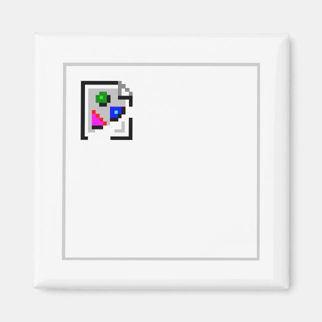 Broken Image JPG PNG GIF JPEG Magnet (Front)
