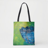 "Broken into Beauty" Art Tote Bag (med)