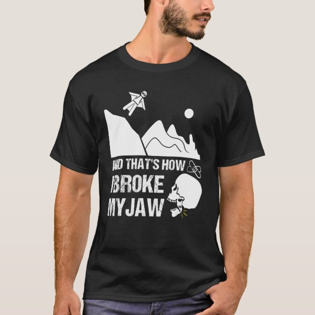 Broken Jaw Get Well Fracture Surgery Recovery Wing T-Shirt (Front)