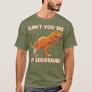 Broken Leg Cute Dino Bone Injury Gifts Dinosaur T-Shirt