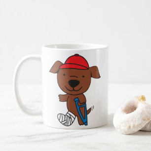 Broken Leg Dog Coffee Mug